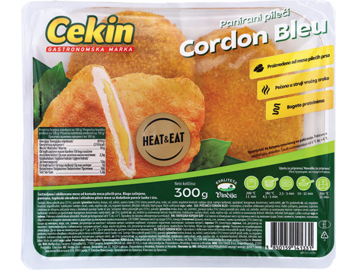 Vindija Cekin panirani pileći cordon bleu 300 g