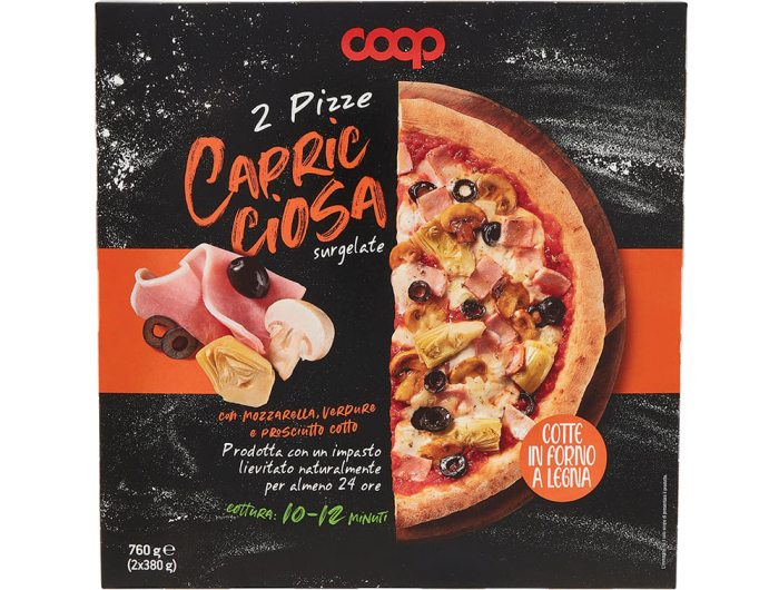 Coop pizza Capricciosa 2x380 g