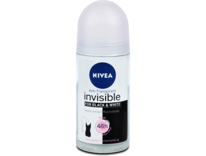 Nivea Black &amp; White invisible Deo roll-on Clear 50 mL