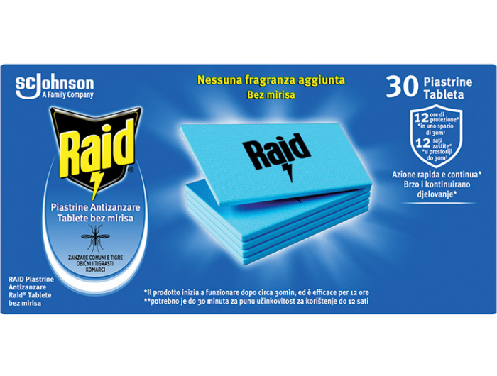 Raid Laminirane tablete za električni aparat 30 kom