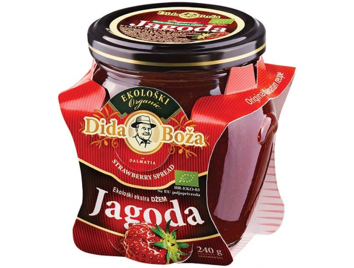 Dida Boža ekološki ekstra džem jagoda 240 g