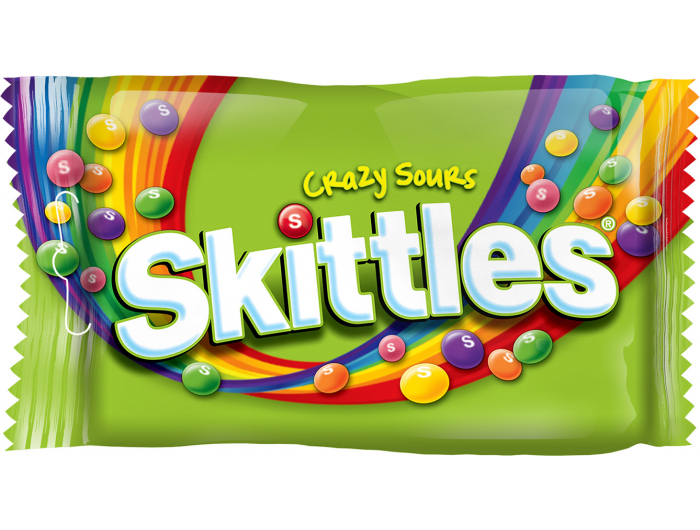 Skittles crazy sour draže bomboni 38 g