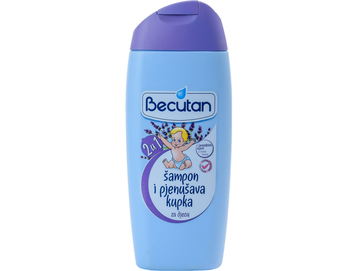 Becutan 2u1 Šampon i pjenušava kupka lavanda 200 ml