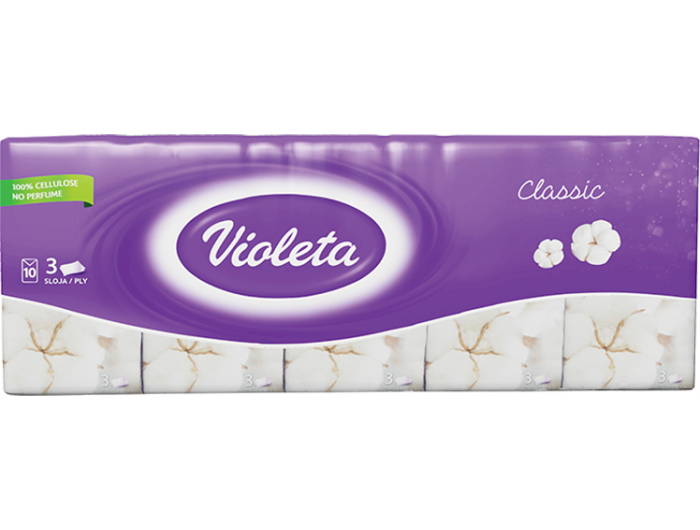 Violeta papirnate maramice 1 pak 10 kom