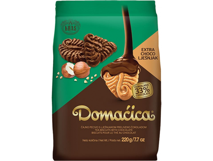 Kraš Domaćica Čajno pecivo Extra choco lješnjak 220 g