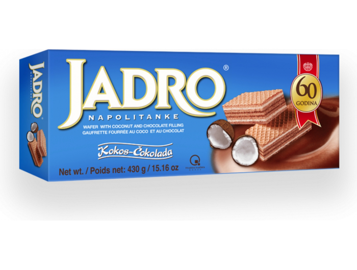 Kraš Jadro Napolitanke Kokos čokolada 430 g