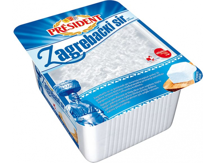 President Zagrebački Svježi Sir 375 G