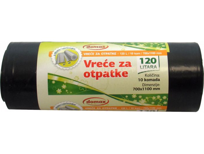 Domax vreće za otpatke zapremnina: 120 L 1 pak 10 kom