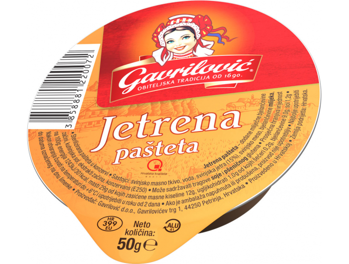 Gavrilović pašteta jetrena 50 g