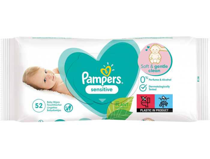 Pampers Vlažne maramice sensitive 1 KOM 52 kom