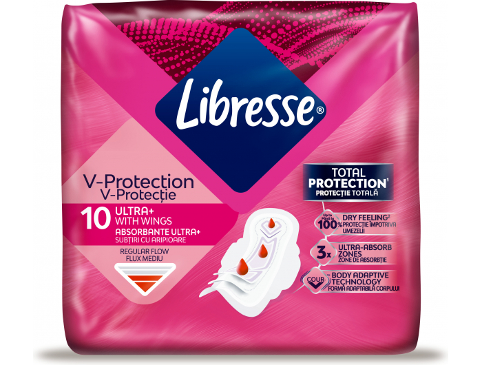 Libresse Freshness &amp; Protection Higijenski ulošci s krilcima Ultra 10 kom