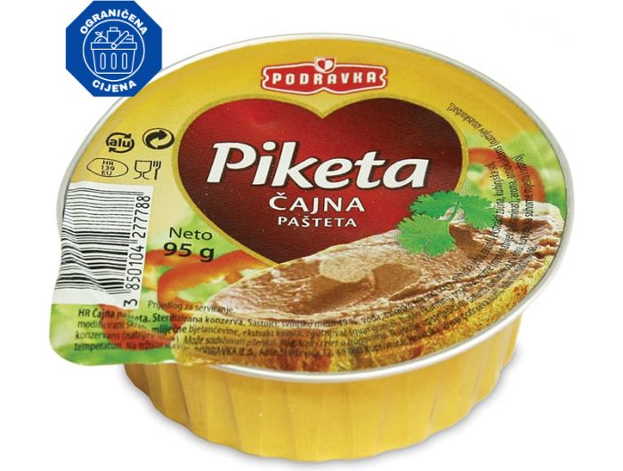 Podravka Piketa pašteta čajna 95 g