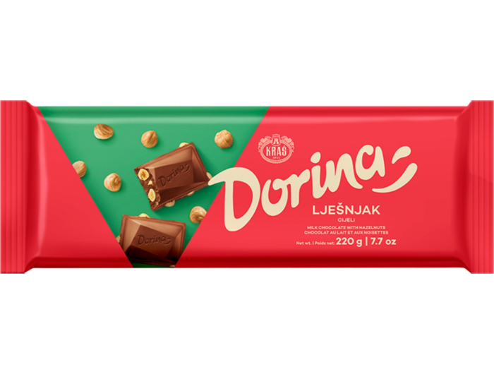 Kraš Dorina Čokolada Lješnjak cijeli 220 g