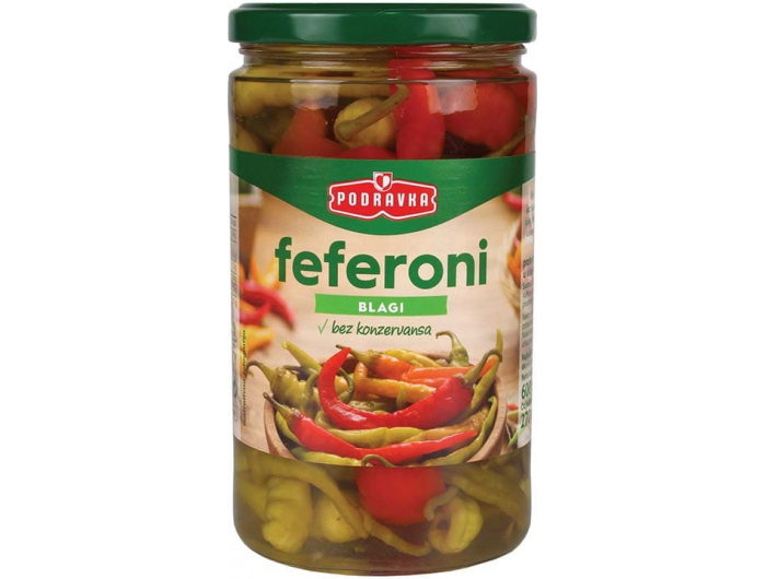 Podravka Feferoni blagi 600 g | Tommy