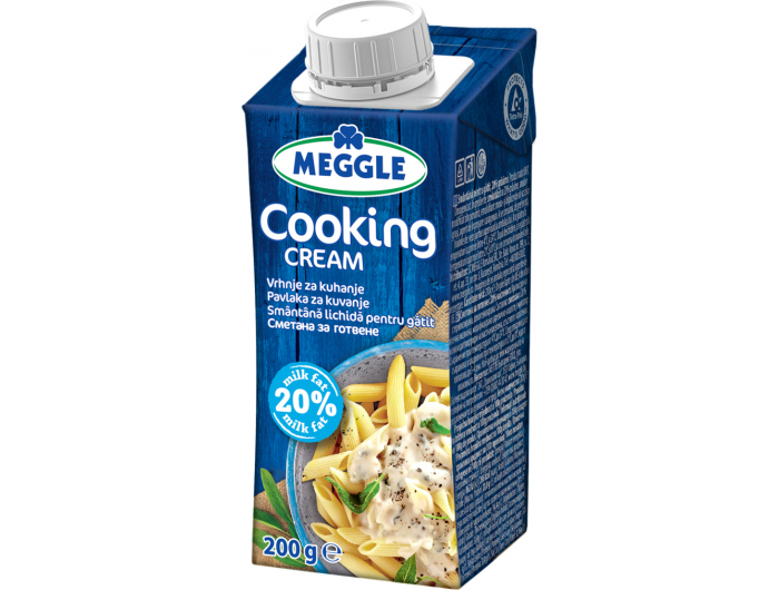 Meggle vrhnje za kuhanje 20% m.m. 200 ml