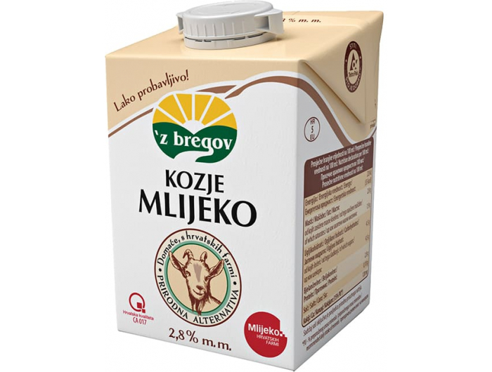 Vindija 'z bregov kozje mlijeko 0,5 L