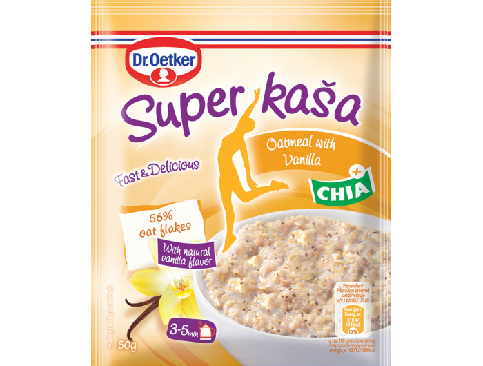 Dr.Oetker Zobena kaša vanilija i chia, 50 g