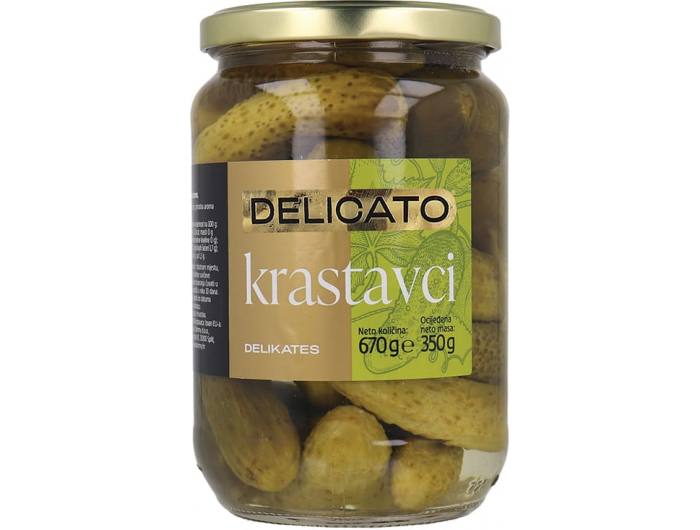 Delicato krastavci delikates 670 g