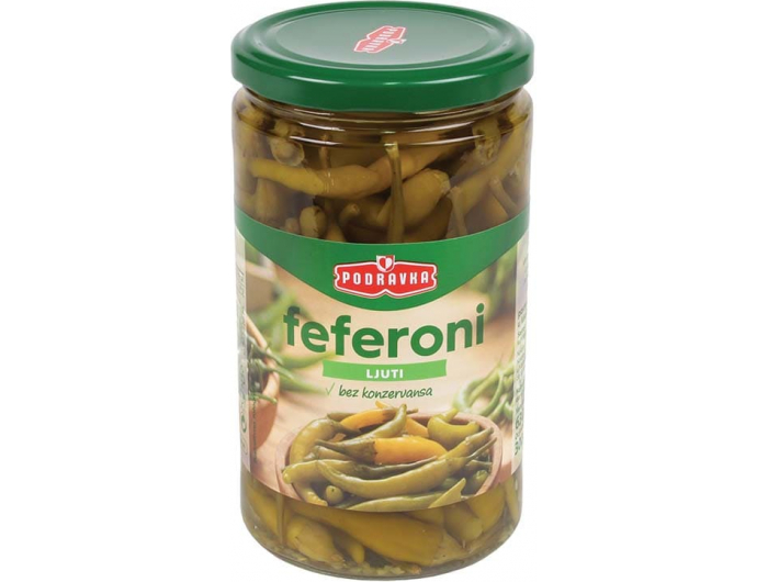 Podravka Feferoni ljuti 630 g | Tommy