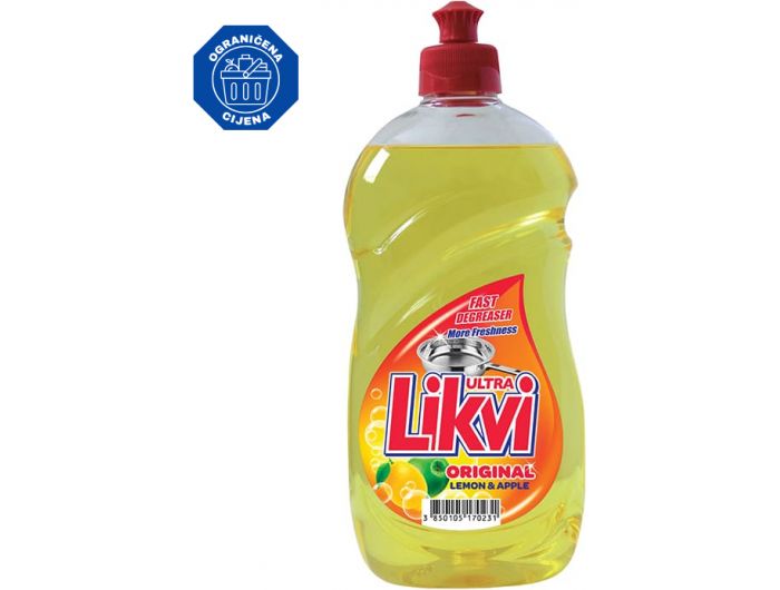 Saponia Likvi Ultra Original Deterdžent za ručno pranje posuđa 450 mL
