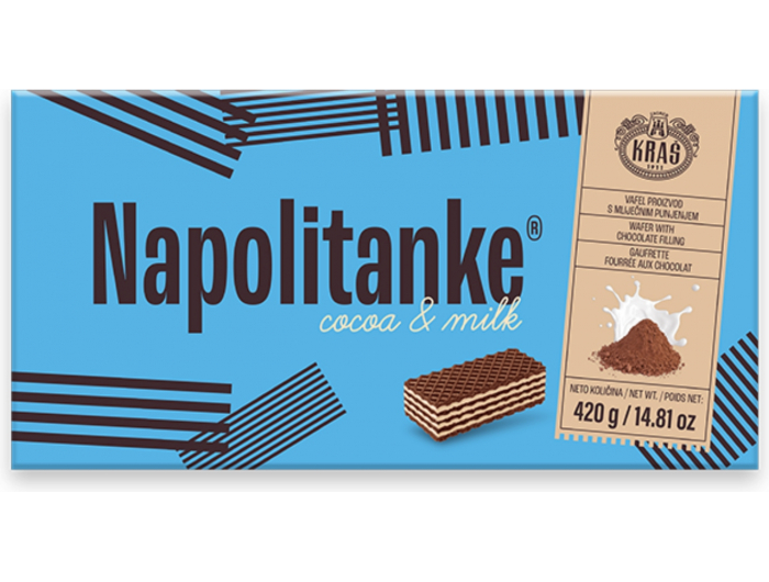 Kraš Napolitanke Cocoa &amp; Milk 420 g