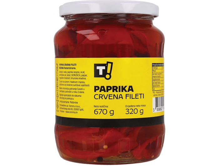 T! paprika crvena fileti 670 g
