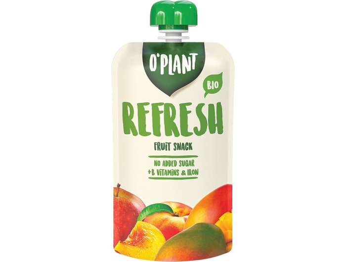 Podravka O'Plant Refresh kašica jabuka, mango i breskva 200 g 200 G
