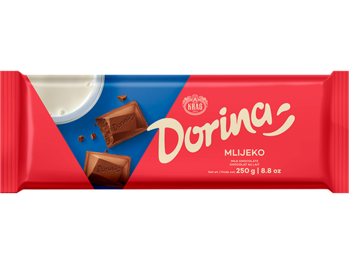 Kraš Dorina čokolada mliječna 250 g