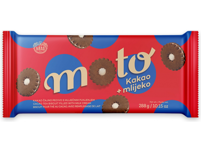 Kraš Moto keks kakao + mlijeko 288 g