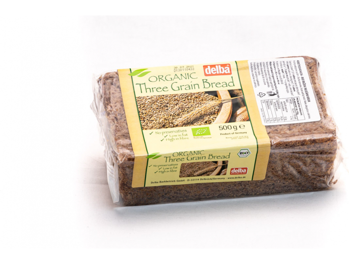 Delba bio kruh s 3 vrste žitarica 500 g