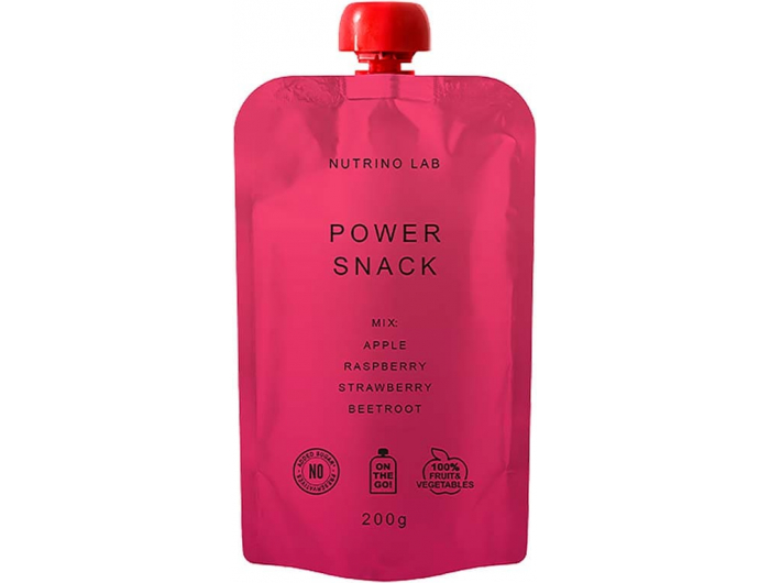 Nutrino Lab Power Snack kašica od jabuke, maline, jagode i cikle 200 g