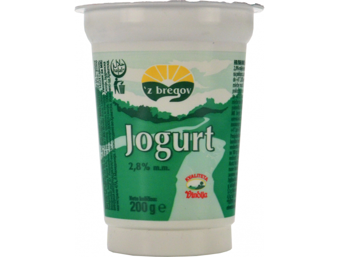 Vindija 'z bregov jogurt 2,8% m.m. 200 g