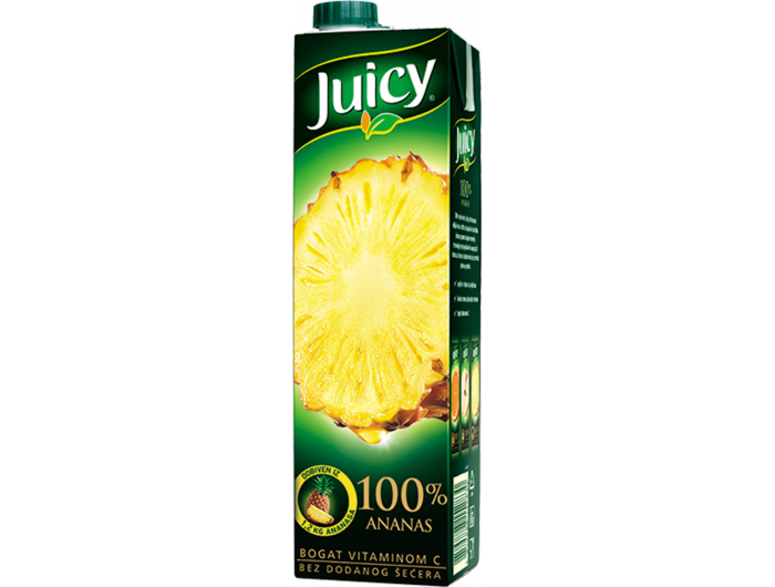 Juicy Sok 100% ananas 1 l