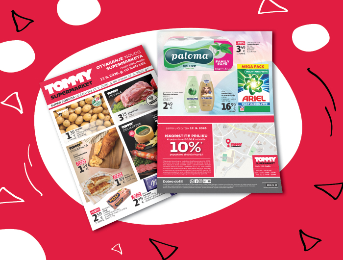 Naslovnica: Tommy super ponuda povodom otvaranja u hreljinu 17.09.2026. – 23.09.2026.
