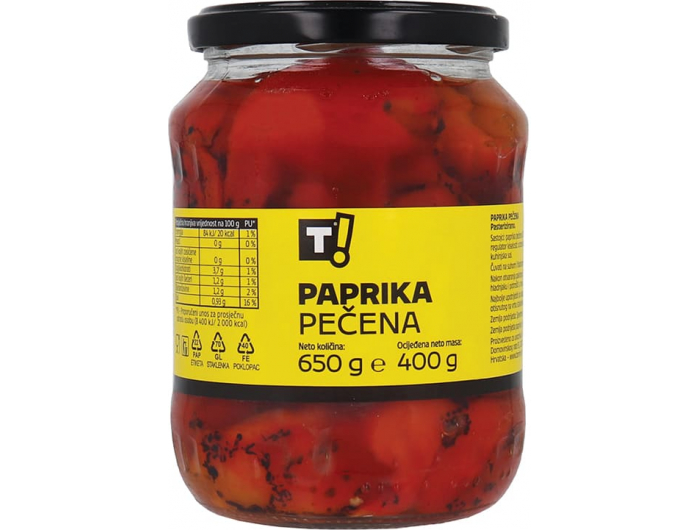 T! paprika pečena 650 g