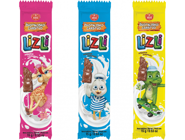Kraš Lizli čokoladna lizalica 15 g