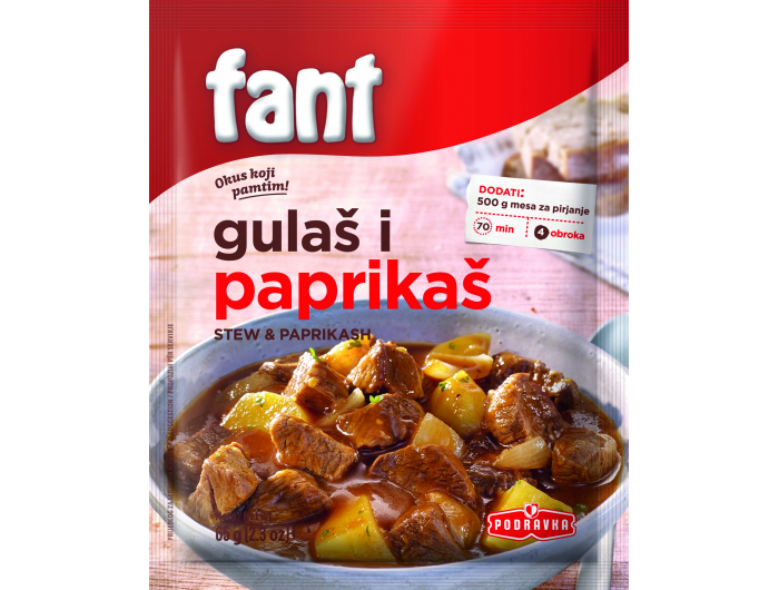 Podravka Fant mješavina za gulaš i paprikaš 65 g