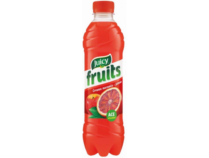 Juicy fruits Negazirano piće crvena naranča 0,5 L
