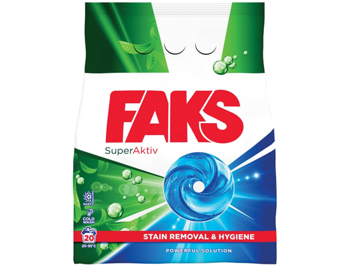 Faks SuperAktiv deterdžent stain removal&amp;hygiene 1,1 kg