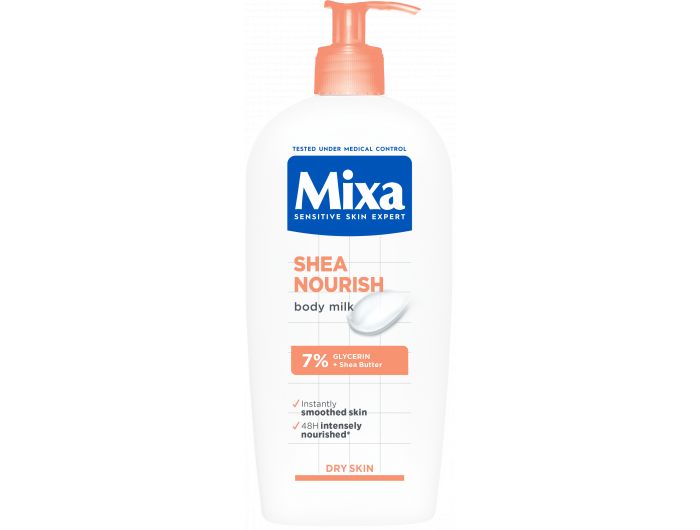 Mixa Shea Nourish mlijeko za tijelo za vrlo suhu kožu 400 ml