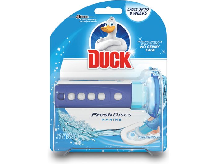 Duck  Fresh Discs sredstvo za čišćenje i osvježavanje wc školjke Marine 36 ml