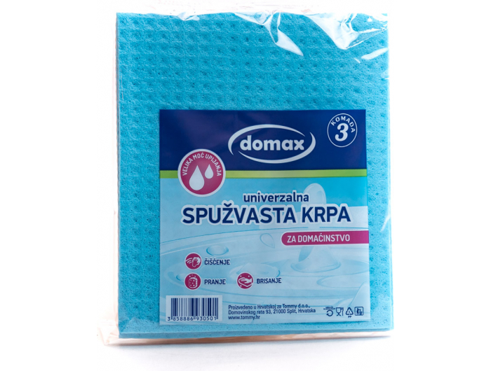 Domax spužvasta krpa 3 kom
