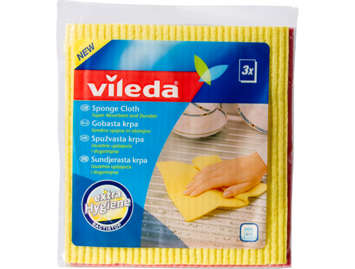 Vileda krpa spužvasta 1 pak 3 kom