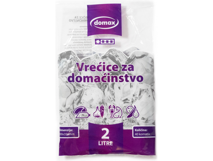 Domax vrećice za domaćinstvo zapremnina 2 L