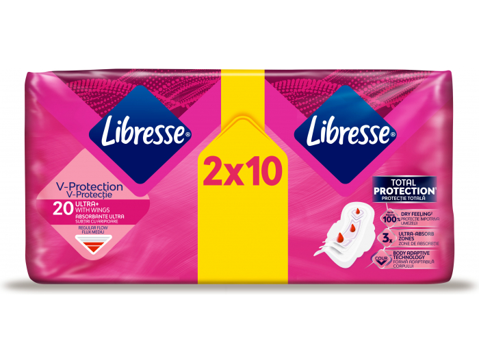 Libresse Freshness &amp; Protection Higijenski ulošci s krilcima Ultra 20 kom