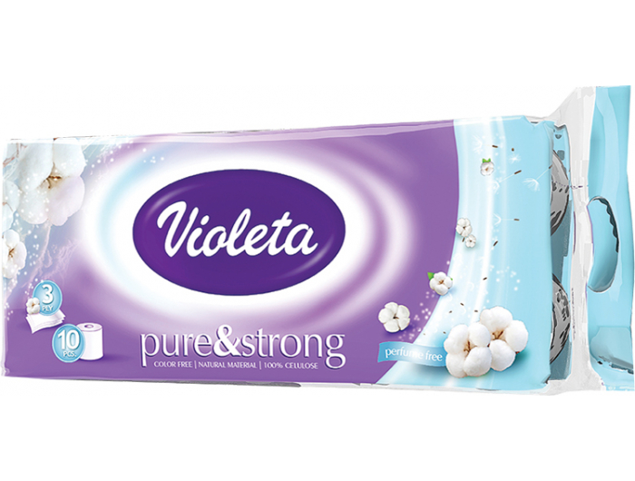 Violeta pure&amp;strong toaletni papir, 10 rola