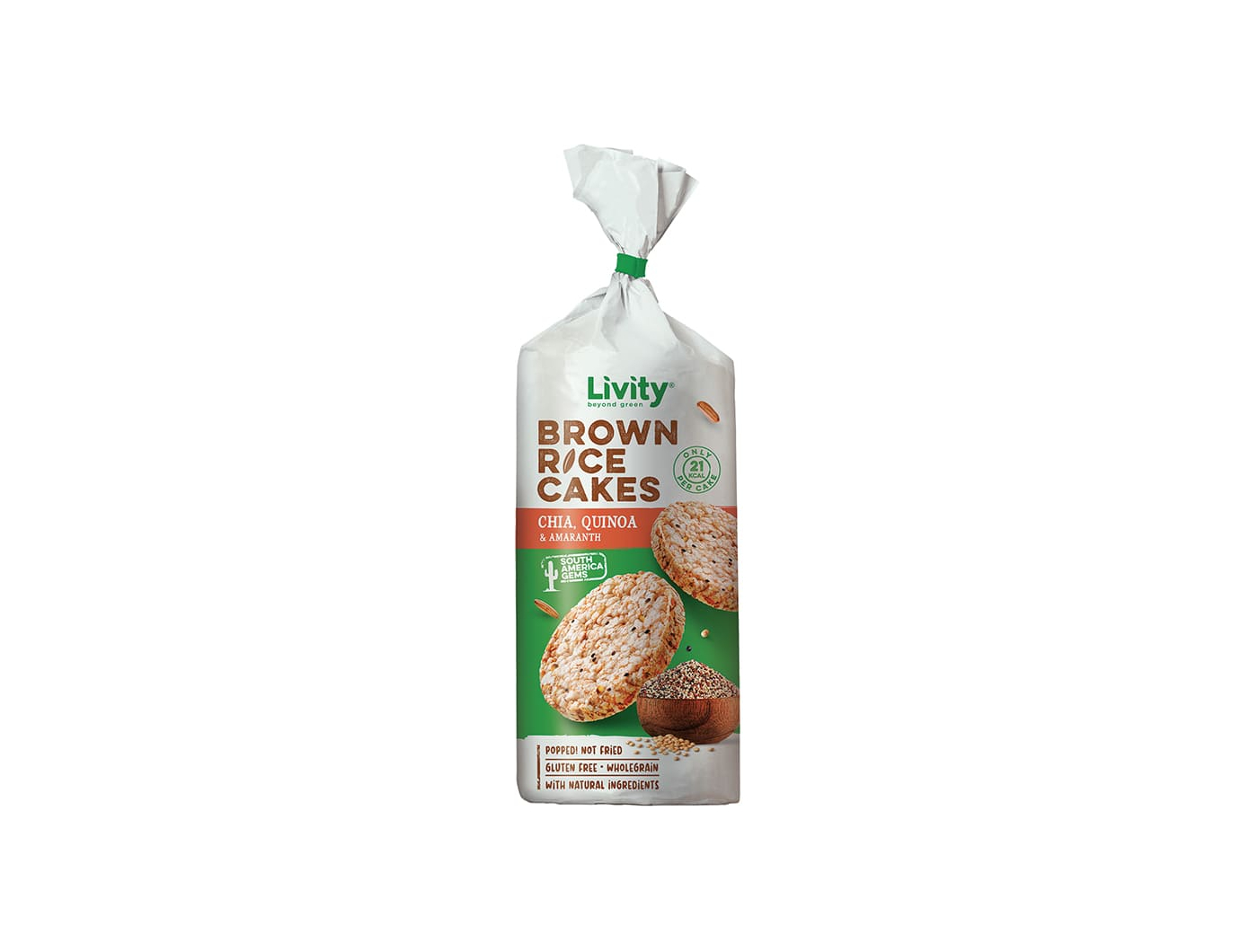 Livity Brown Rice Cakes chia, quinoa&amaranth 100 g