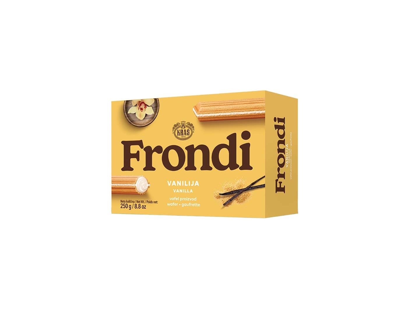 Kraš Frondi vafel vanilija 250 g