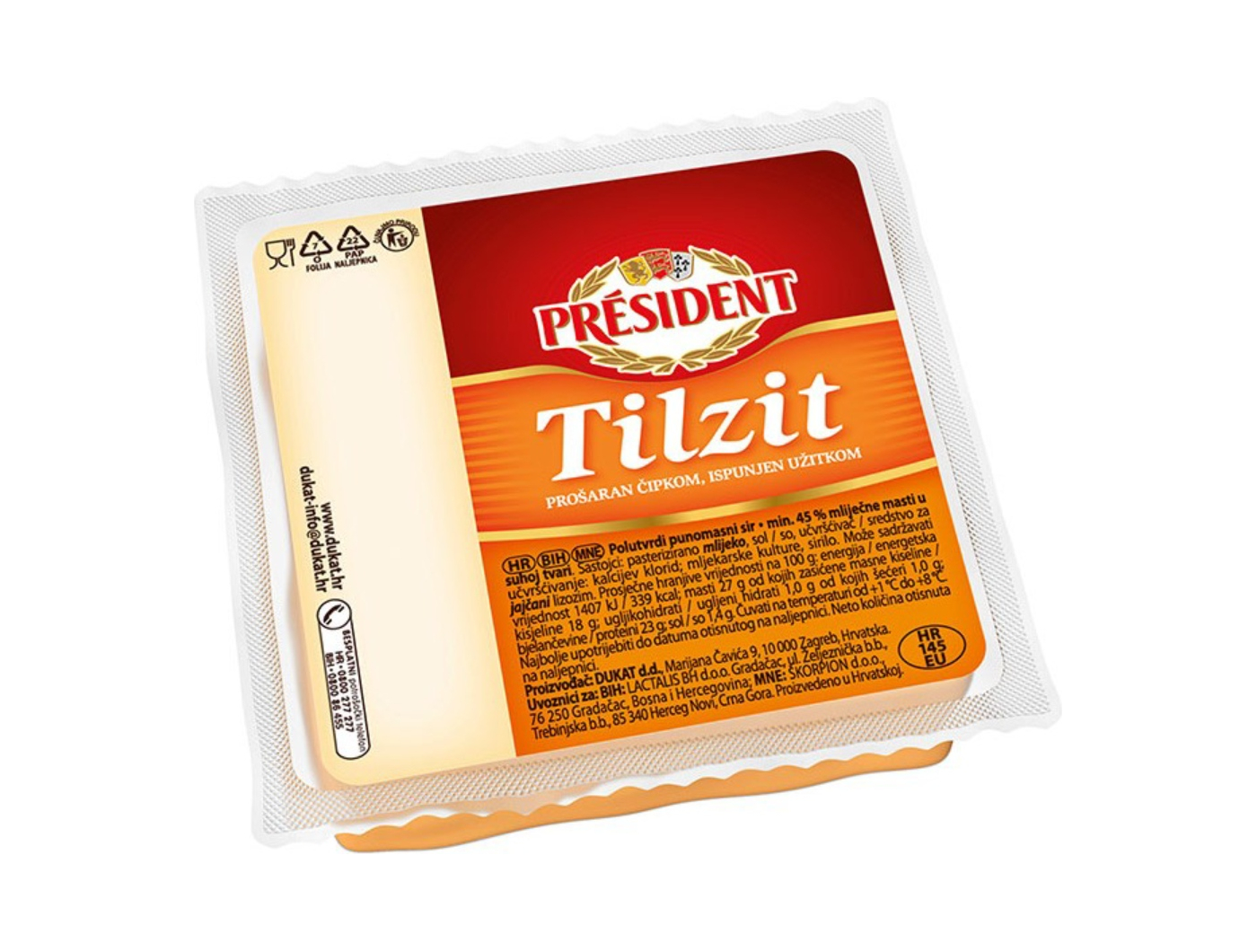 President sir Tilzit 400 g