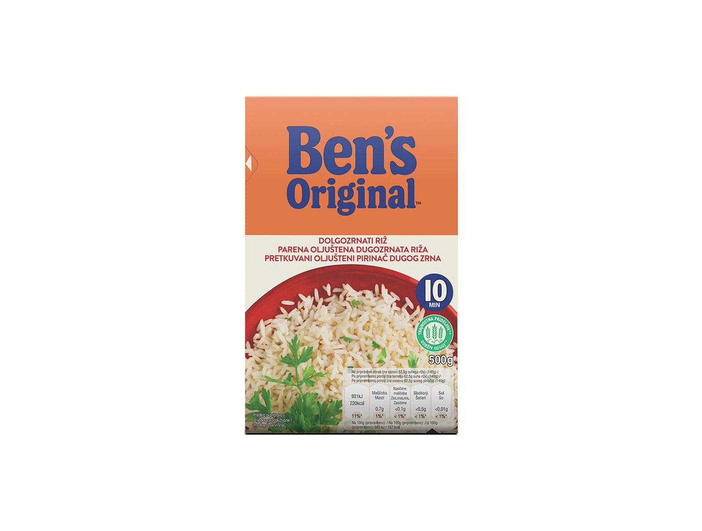 Ben's Original integralna riža dugo zrno 500 g